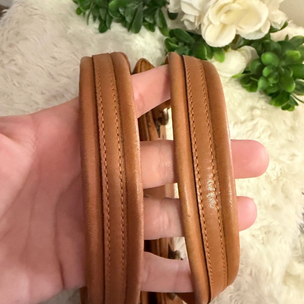 MCM Brown Leather Shoulder Bag - Picture 11 of 14